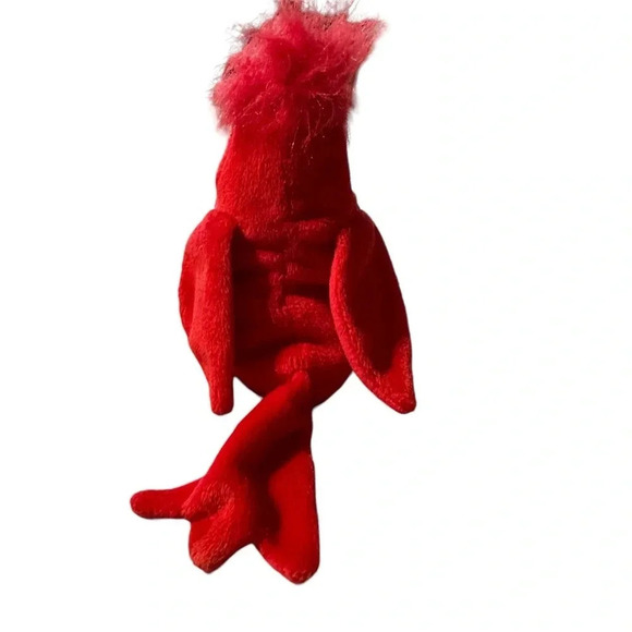 TY Beanie Baby Bean Bag- P.E. Pellets Red Cardinal Bird - Mac 1999 6" - Picture 4 of 5